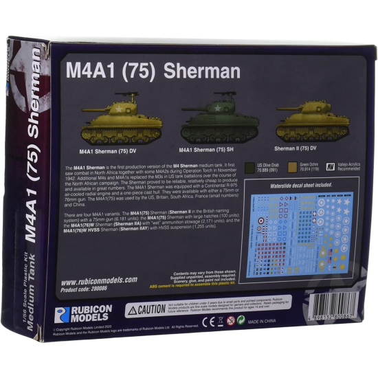Rubicon Models 280086 - M4A1(75) Sherman - DV & SH